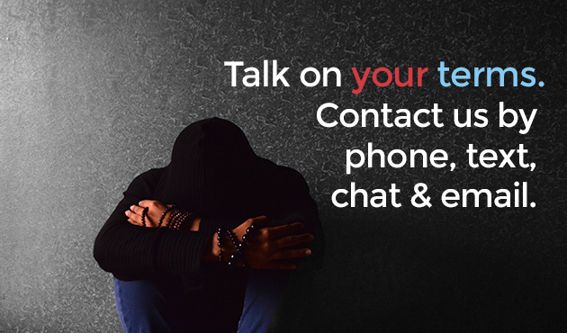 Talk on your terms. Contact ConnecTeen by phone, text, chat and email
